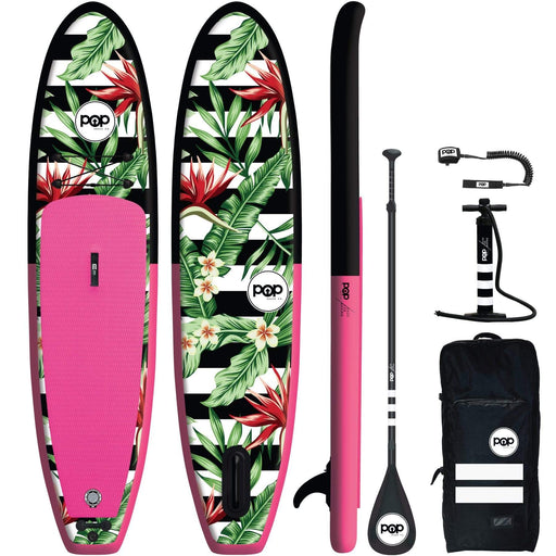POP 10'6 Royal Hawaiian Pink/Black Inflatable Paddleboard