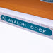 Further Customs - Avalon 778 Dock - inflatable Swim Platform - Siderail Closeeup