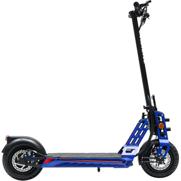 MotoTec Free Ride 48v 600w Lithium Electric Scooter Blue