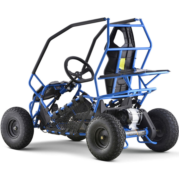 MotoTec Maverick Go Kart 36v 1000w Blue