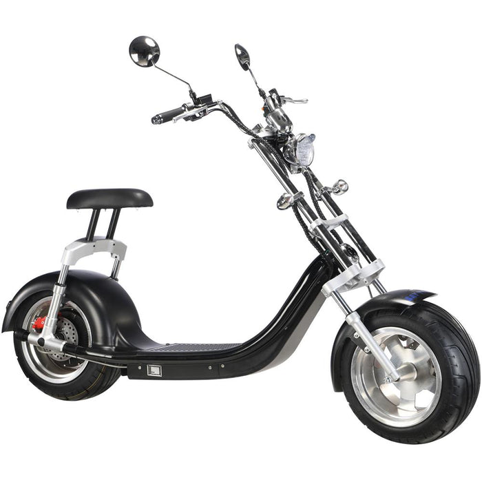 MotoTec Knockout 60v 2500w Lithium Electric Scooter Black