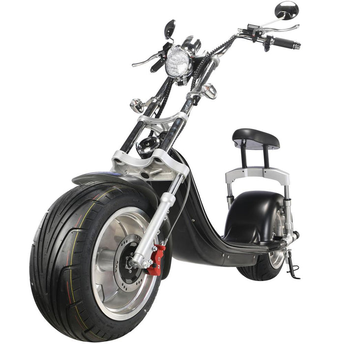 MotoTec Knockout 60v 2500w Lithium Electric Scooter Black