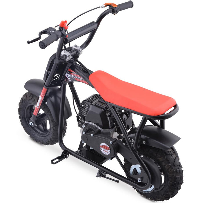 MotoTec Bandit 52cc 2-Stroke Kids Gas Mini Bike Red