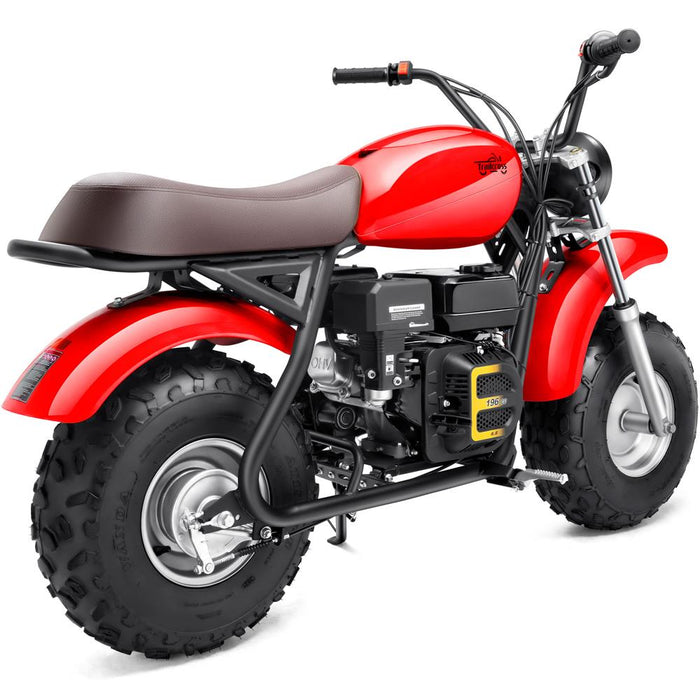 MotoTec 200cc 6.5HP  Trailcross Gas Powered Mini Bike Red