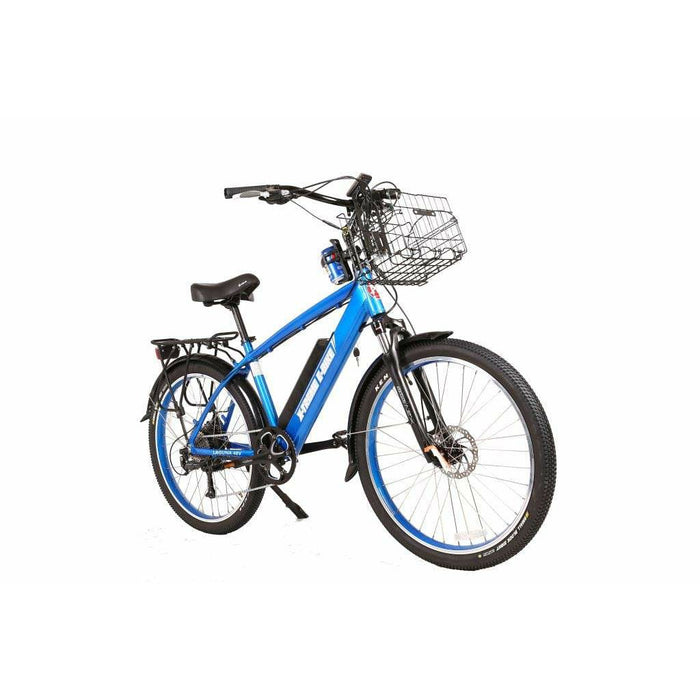 Metallic Blue X-Treme Laguna Beach Cruiser Style Electric Bike