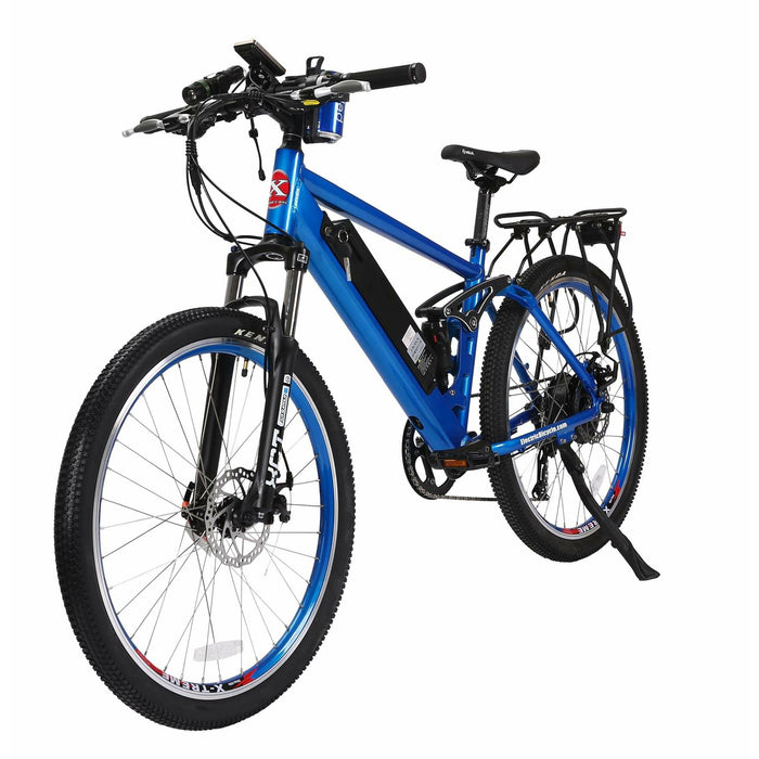 Metallic Blue X-Treme Rubicon Full-Suspension Electric Mountain Bike