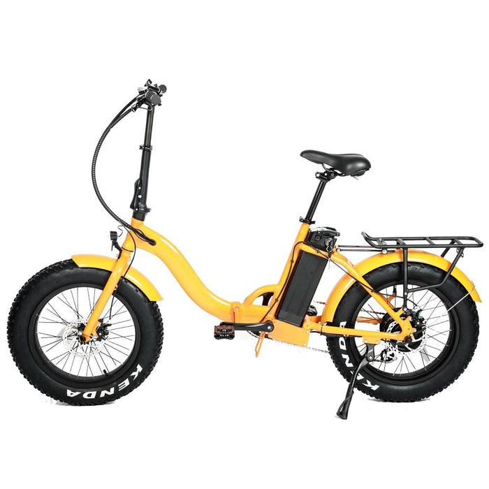 Orange Eunorau E-Fat-Step Folding Electric Bike 