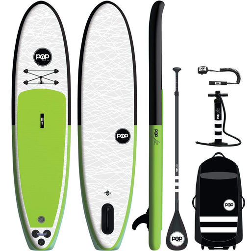 POP 11'0 Pop-Up Green/Black Inflatable Paddleboard