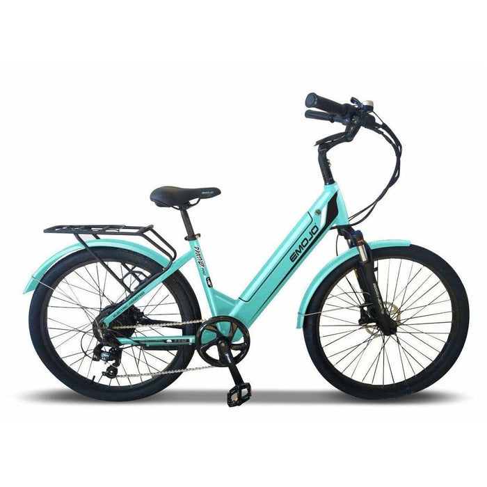 Teal Green Emojo Panther Pro Electric Bike 